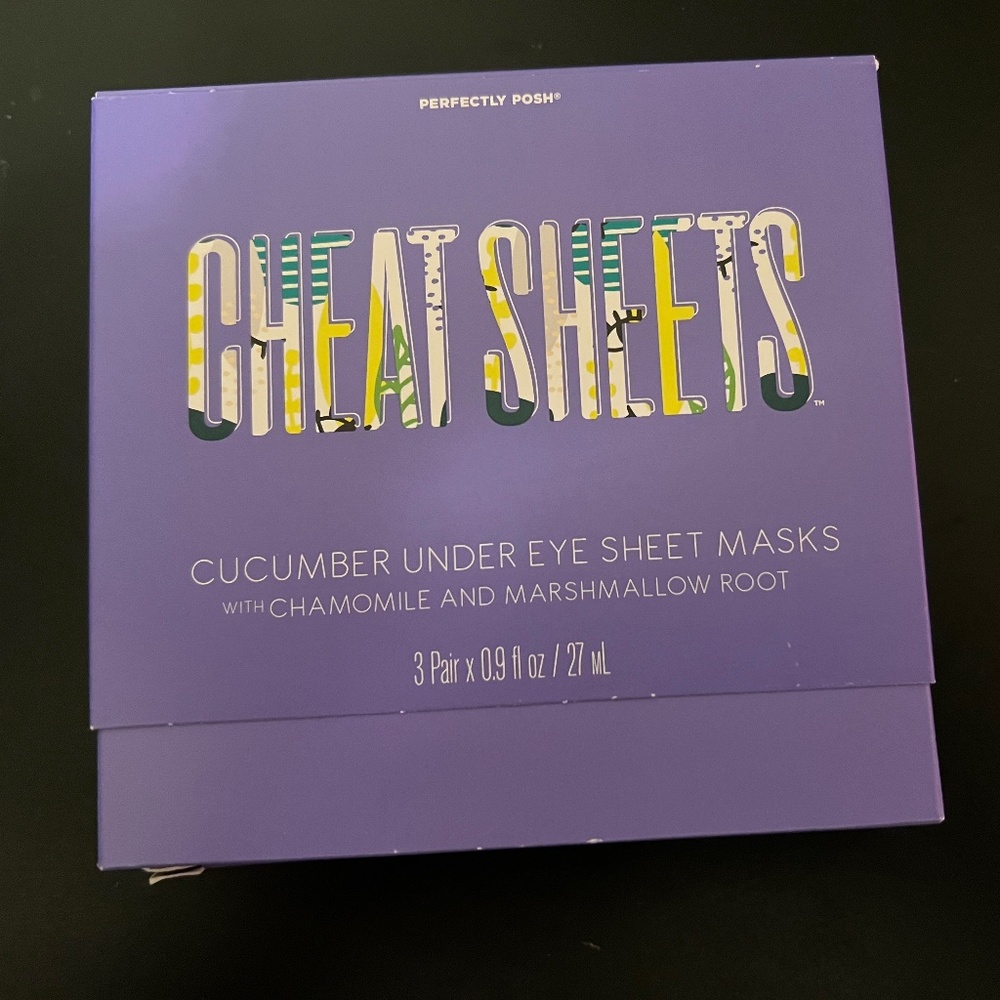 Cheat sheets eye masks